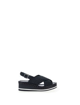 Sandali in pelle NERO 41