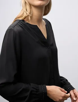 Tunika mit Nieten female Schwarz