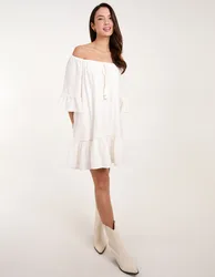 Bardot Tunic Dress - M/L / IVORY - female