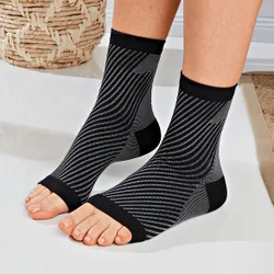 Massage-Socken zehenfrei Java schwarz