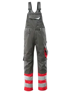 Combinaison Avec Poches Pour Genouillères Safe Supreme 15669 Dark Anthracite / Hi-Vis Red 68