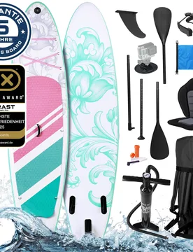 Aufblasbares SUP Board Set mit Sitz LILY 300 pastell - BRAST - FashionsVida