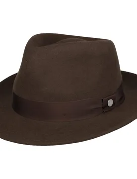 City Felt Hat by - dark brown - Female - Size: S (54-55 cm) - Lierys - FashionsVida
