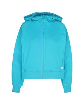 Chaqueta de yoga para mujer Jaquard Gati Nava turquesa L