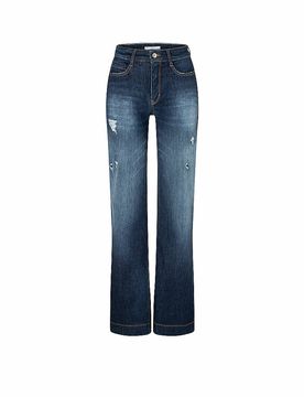 Jeans Wide Leg blau 38/L32 damen