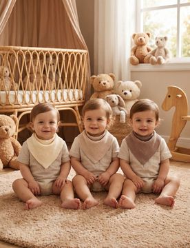 Sinsay - Set 3 bavaglini - beige