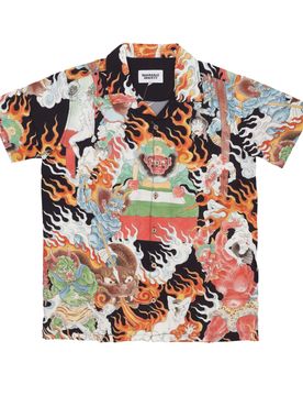 Camicia Manica Corta Uomo Inferno Shirt All Over Print