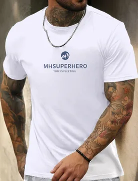 Men's Summer 100% Cotton Soft Lightweight Round Neck Short Sleeve T-Shirt Creative Printed Breathable Casual Fashion Cool Tee - Aliexpress - FashionsVida