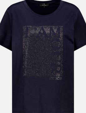 Monari T-Shirt mit Print Blau 44