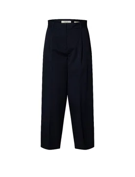 Pantalon de tailleur SLFBARREL MILLE bleu marine 42/L30 - Selected Femme - FashionsVida
