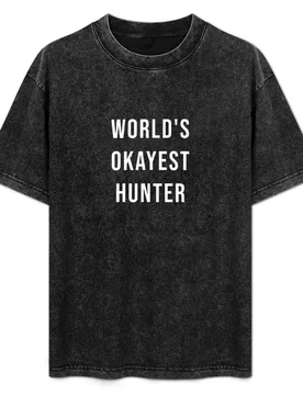 World's Okayest Hunter Warcraft WoW Gaming Funny Joke Meme Black T Shirt T-Shirt Plus Size Lightweight Tee Shirt - Aliexpress - FashionsVida