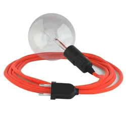 Cables Suspension Luminaire Rf15 3 M Neon Orange / Black One Size