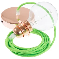 Cables Lampe Suspendue Pendel Pour Abat-jour Rf06 2 M Neon Green / Copper One Size