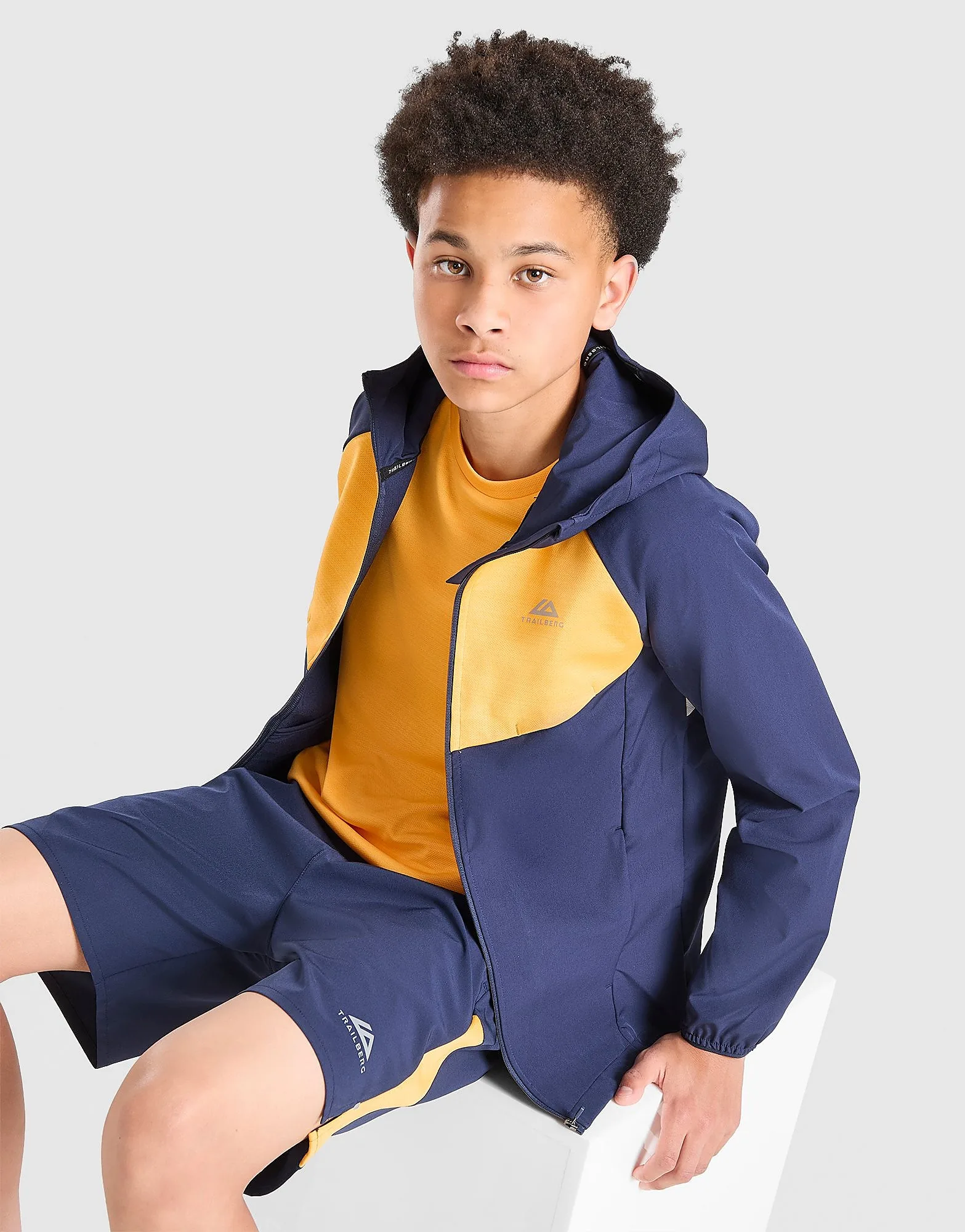 Cloud Colour Block Shorts Junior, Blau - unisex - Size: XL - Trailberg - FashionsVida