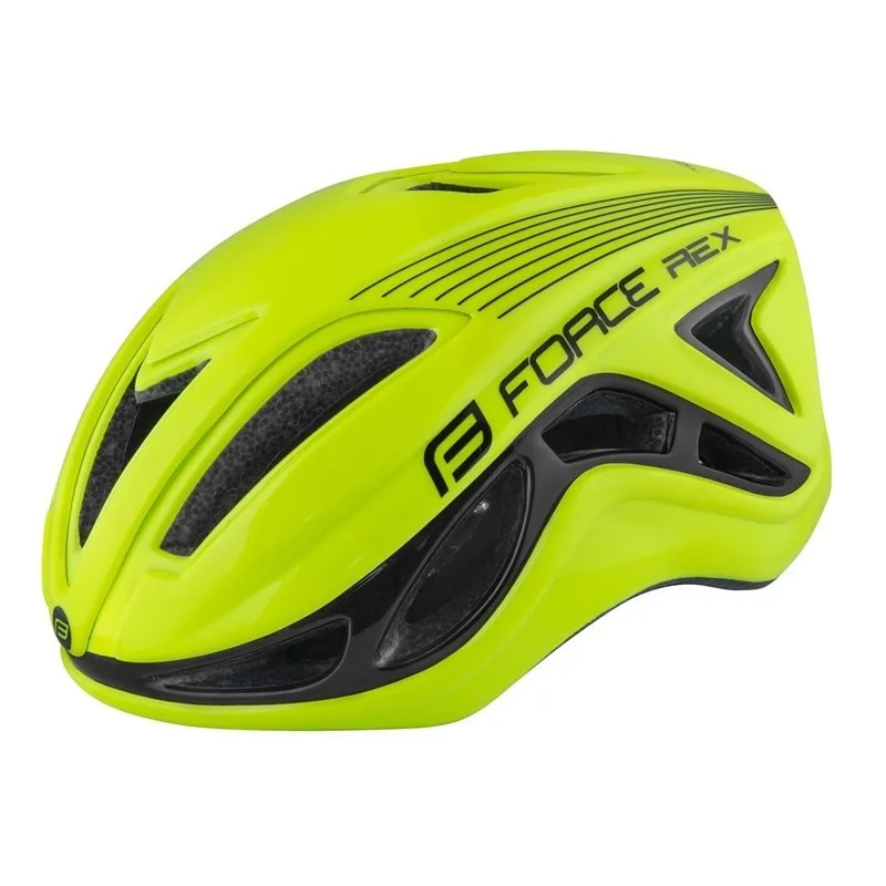 Casco bici da corsa REX FLUO NERO - FORCE - FashionsVida