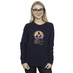 Hocus Pocus Witches Flying Sweatshirt - Navy - Size: S