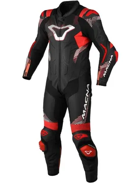 Tuta Moto 1pz Armadyl Nero Rosso Bianco taglia 50 - Macna - FashionsVida