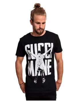 T-shirt à Manches Courtes Gucci Mane Guwop Tance Black M - Mc Clothes - FashionsVida