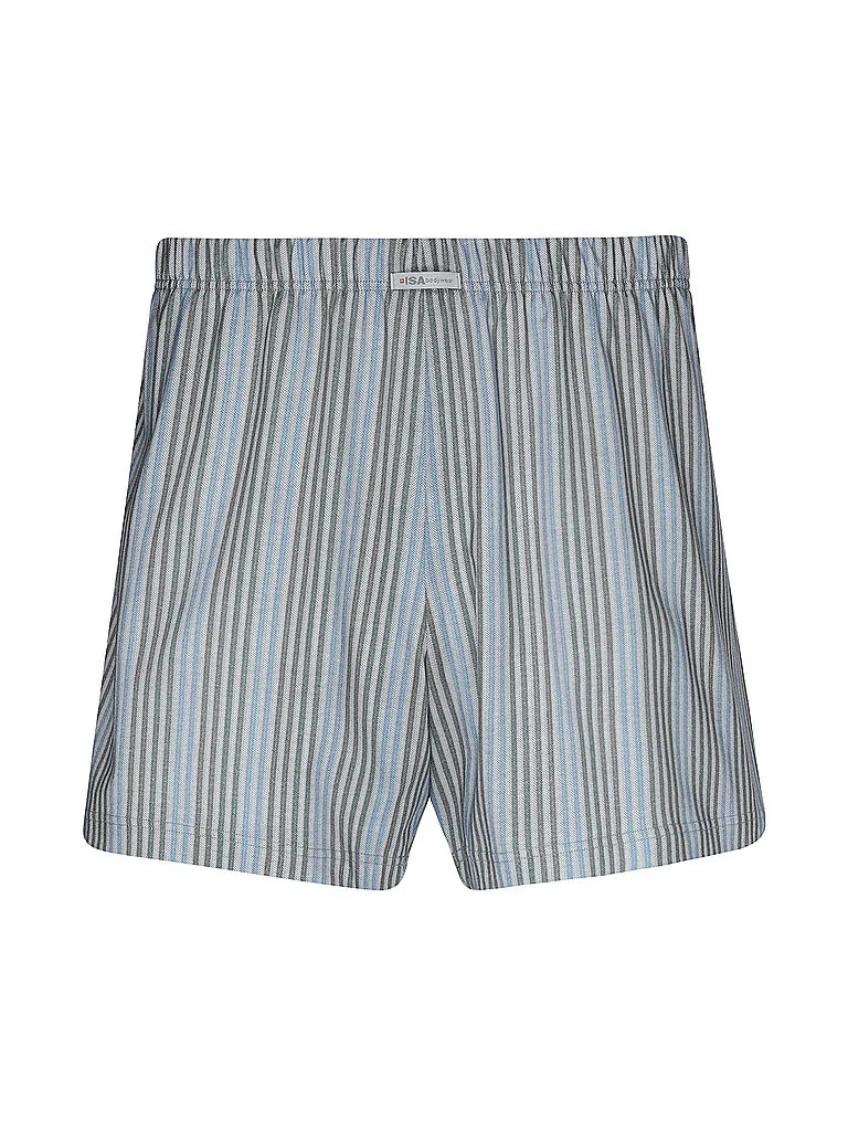 Boxershorts blau bedr. blau M herren - ISA - FashionsVida