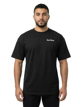Mister T-shirt à Manches Courtes Rise Above Heavy Oversized Black L