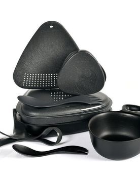 Outdoor mealkit bio fiambreras Negro (UNICA)