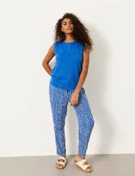 Pure Cotton Tank Top Blue female