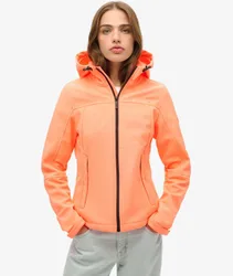 Superdry Damen Klassische Trekkerjacke mit Kapuze Koralle - Größe: 36