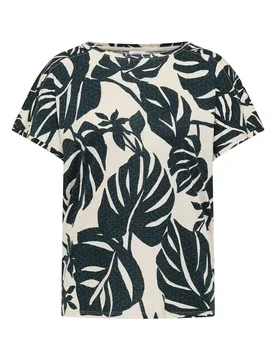 TOS AOP Print Mix T-Shirt female - XXL - FashionsVida