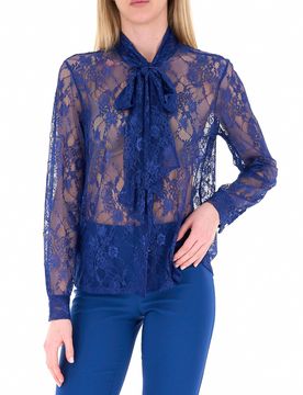 RINASCIMENTO Blusa in pizzo BLU L