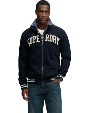Sweat-shirt à Zip Vintage Athletic Track Eclipse Navy 3XL