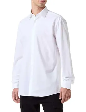 Hugo Camicia A Maniche Lunghe 50519812 Valerio Open White 42