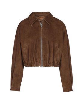 Hugo Chaqueta de cuero LIPH marrón XS