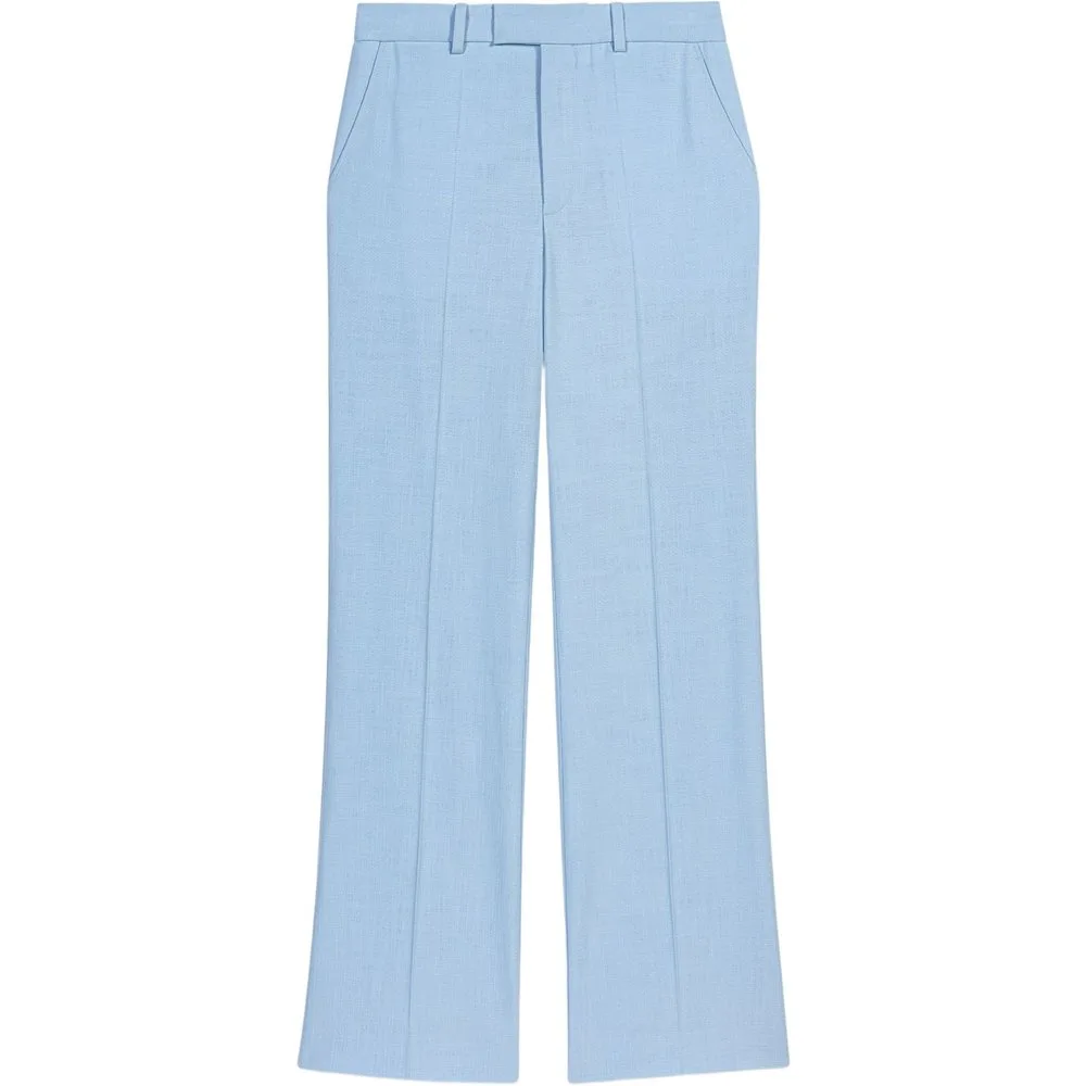 Pantalones de vestir de mujer con pliegues y corte recto - Maje - FashionsVida