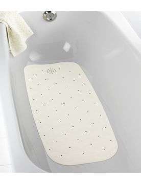 Wanneneinlage Natur-Kautschuk Beige, 37 x 90 cm