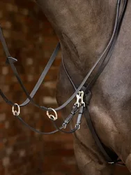 Kudos Running Martingal, black/silver Cob