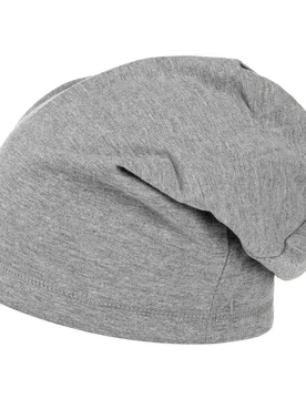 Boston Oversize Jersey Beanie by - grey - Female - Size: One Size - Lipodo - FashionsVida