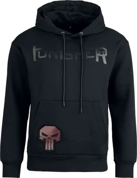 Marvel Kapuzenpullover - Heat Logo - Black On Black - S bis XXL - für Männer - Größe S - schwarz - EMP exklusives Merchandise! - Männer - male - The Punisher - FashionsVida