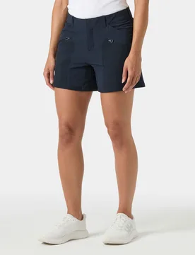 Women's HP Calvi Shorts Navy 34 - Navy Blue - Female - Helly Hansen - FashionsVida