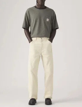 Pantaloni cargo carpenter Levi's panna in cotone - Levis - FashionsVida