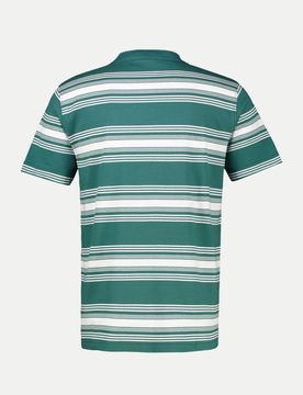 T-Shirt im Streifenlook Grün L
