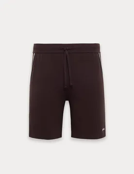 Cotton Rich Jersey Pyjama Shorts Brown male - BOSS - FashionsVida