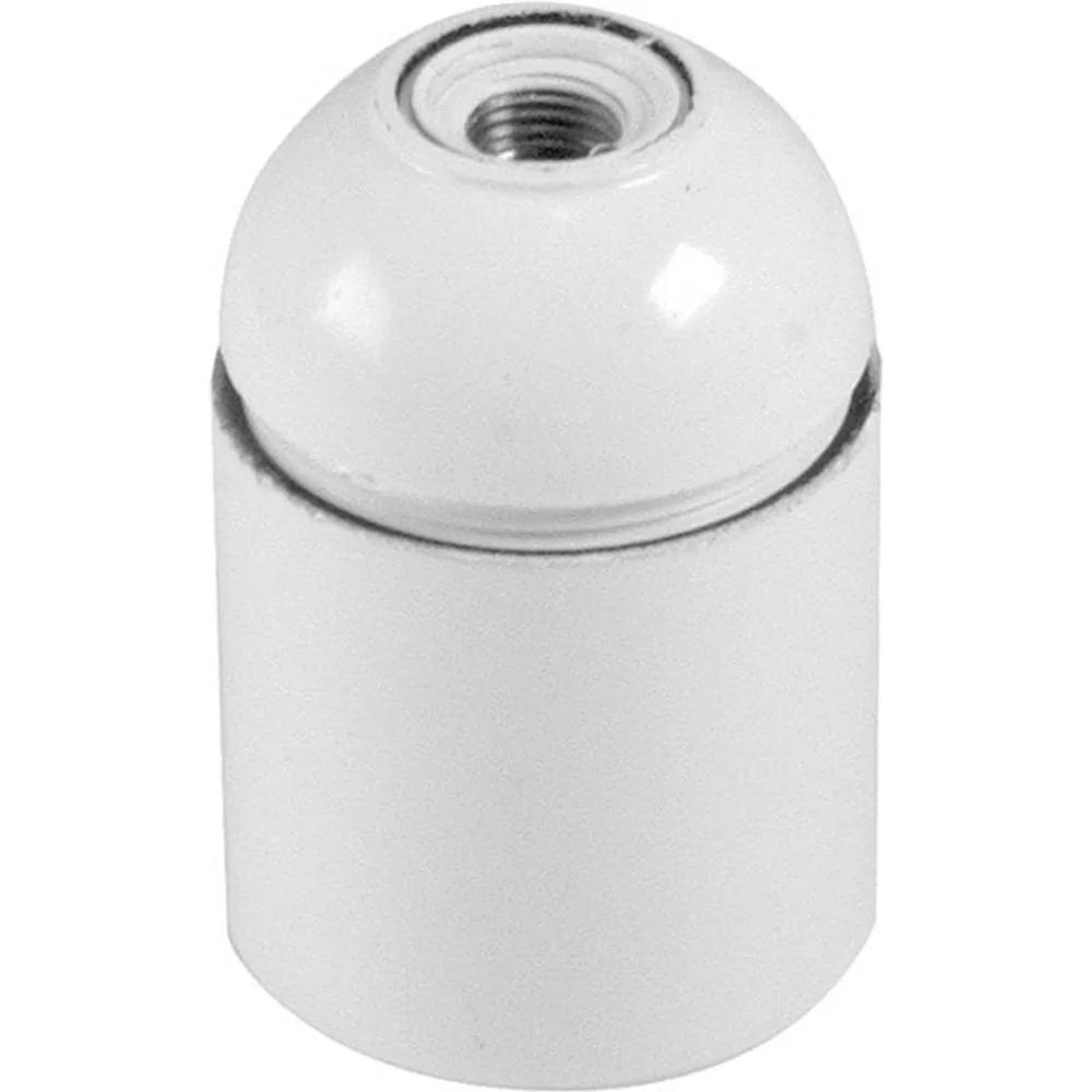 Portalámparas Bakelita Liso E-27 Blanco Brico - SIMON - FashionsVida
