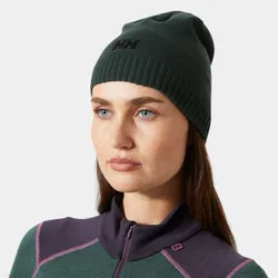 Unisex Brand Soft Jersey Knit Beanie Green STD - Dark Jungle Green - Unisex