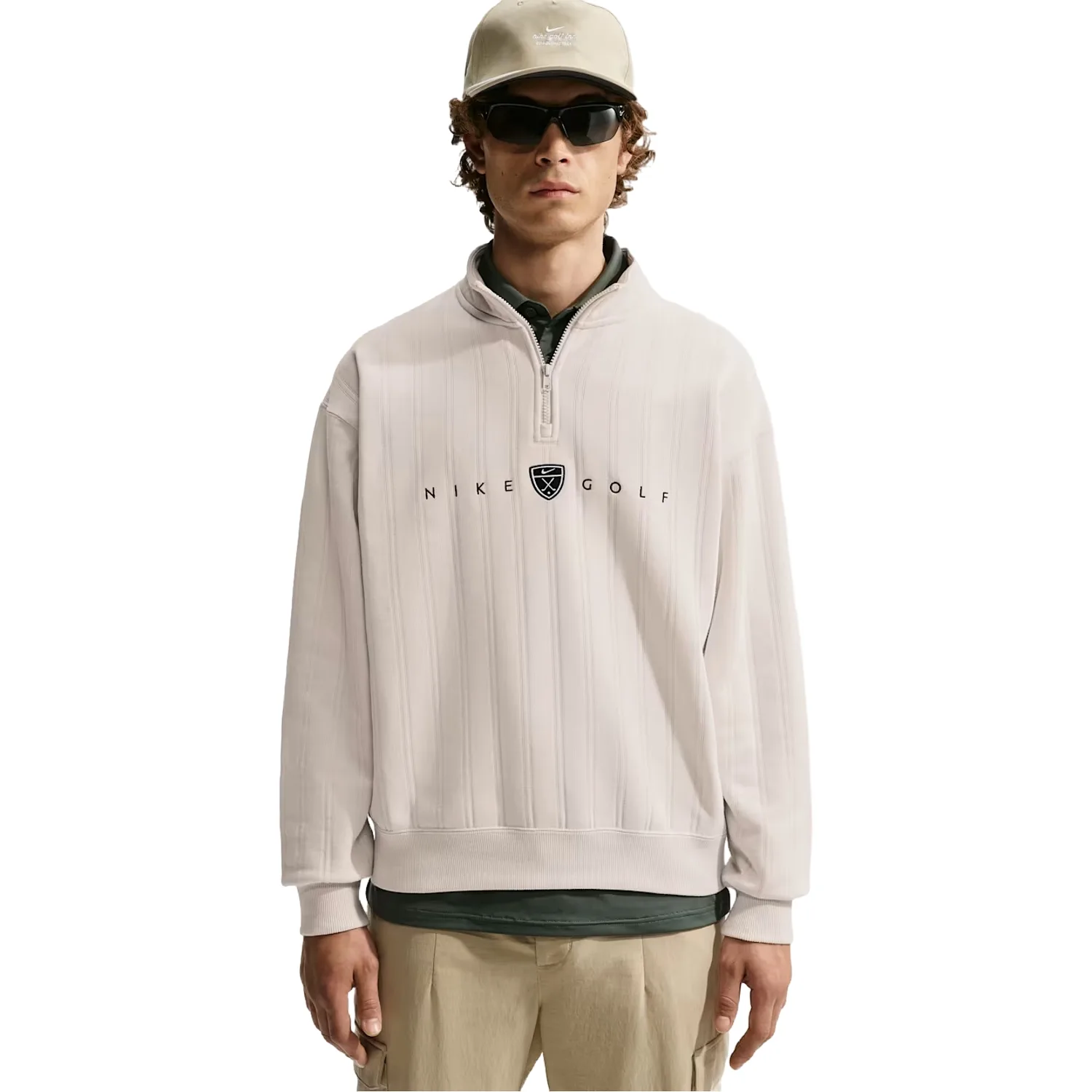 Golf Pullover Fairway Fresh Oversized 1/2 Zip , beige xl - Nike - FashionsVida