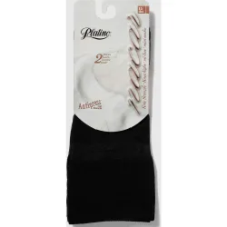 Pack mini-medias de mujer 15 deniers puño antipress en presentación de 2 pares