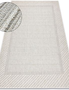 Teppiche Teppich Jersey 19261 Grau - Rahmen, Struktur, 60x100 Cm 60x100 Cm