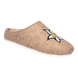 Filz-Pantolette „Edelweiß“ beige 41 Damen