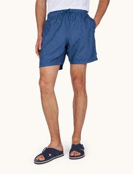 Costume portofino con stampe uomo bluette