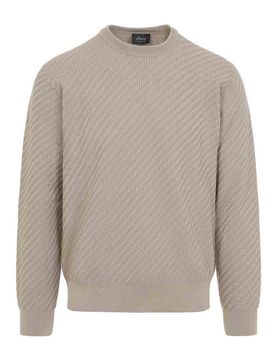 Brioni Pullover In Cotone E Seta