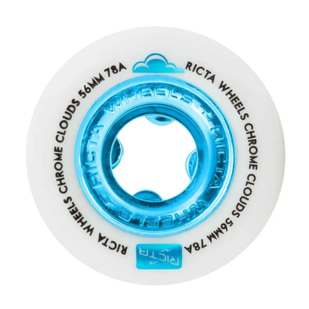 Roues De Skateboard Chrome Clouds Blue 56 mm unisex - Ricta - FashionsVida